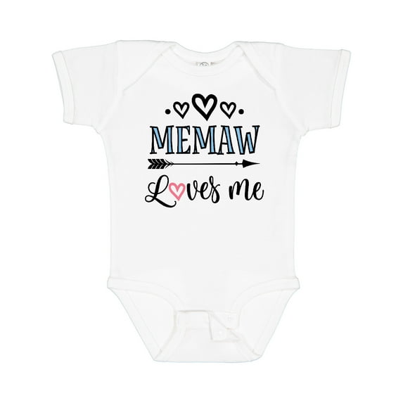 Inktastic Memaw Grandma Loves Me Girls Baby Bodysuit