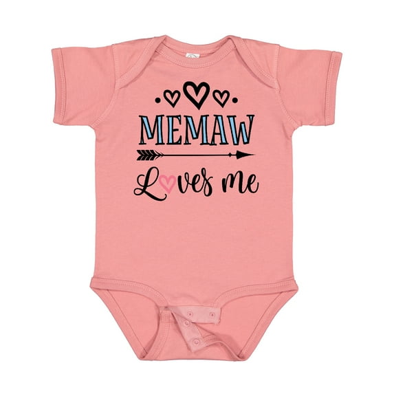 Inktastic Memaw Grandma Loves Me Girls Baby Bodysuit