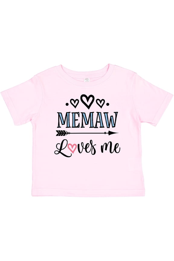Memaw Grandma Loves Me Girls Baby T-Shirt