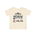 thumbnail image 1 of Inktastic Memaw Grandma Loves Me Girls Baby T-Shirt, 1 of 5