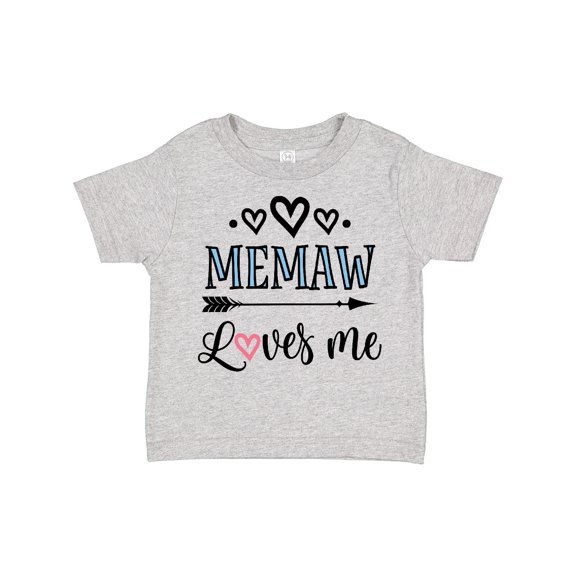 Inktastic Memaw Grandma Loves Me Girls Toddler T-Shirt