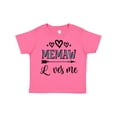 thumbnail image 1 of Inktastic Memaw Grandma Loves Me Girls Toddler T-Shirt, 1 of 5