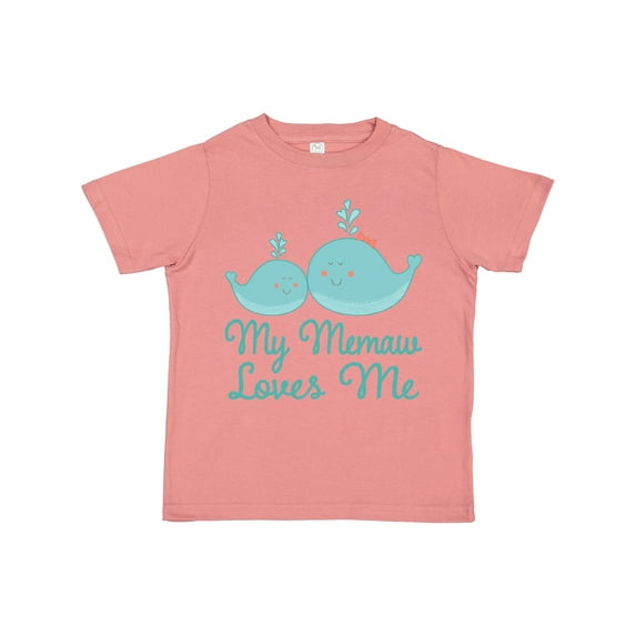 Inktastic Memaw Loves Me Grandchild Whale Boys or Girls Toddler T-Shirt
