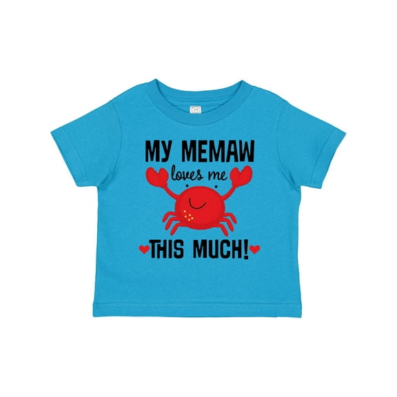Inktastic Memaw Loves Me Grandson Boys or Girls Toddler T-Shirt
