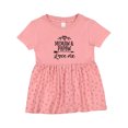 thumbnail image 1 of Inktastic Memaw and Papaw Love Me Girls Baby Dress, 1 of 5
