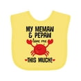 thumbnail image 1 of Inktastic Memaw and Pepaw Love Me Boys or Girls Baby Bib, 1 of 4