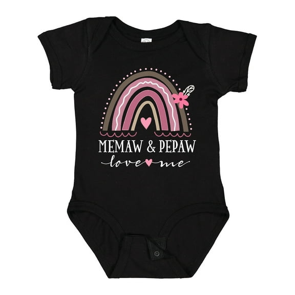 Inktastic Memaw and Pepaw Love Me Girls Baby Bodysuit