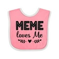 thumbnail image 1 of Inktastic Meme Loves Me Baby Clothes Girls Baby Bib, 1 of 4