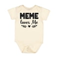 thumbnail image 1 of Inktastic Meme Loves Me Baby Clothes Girls Baby Bodysuit, 1 of 5