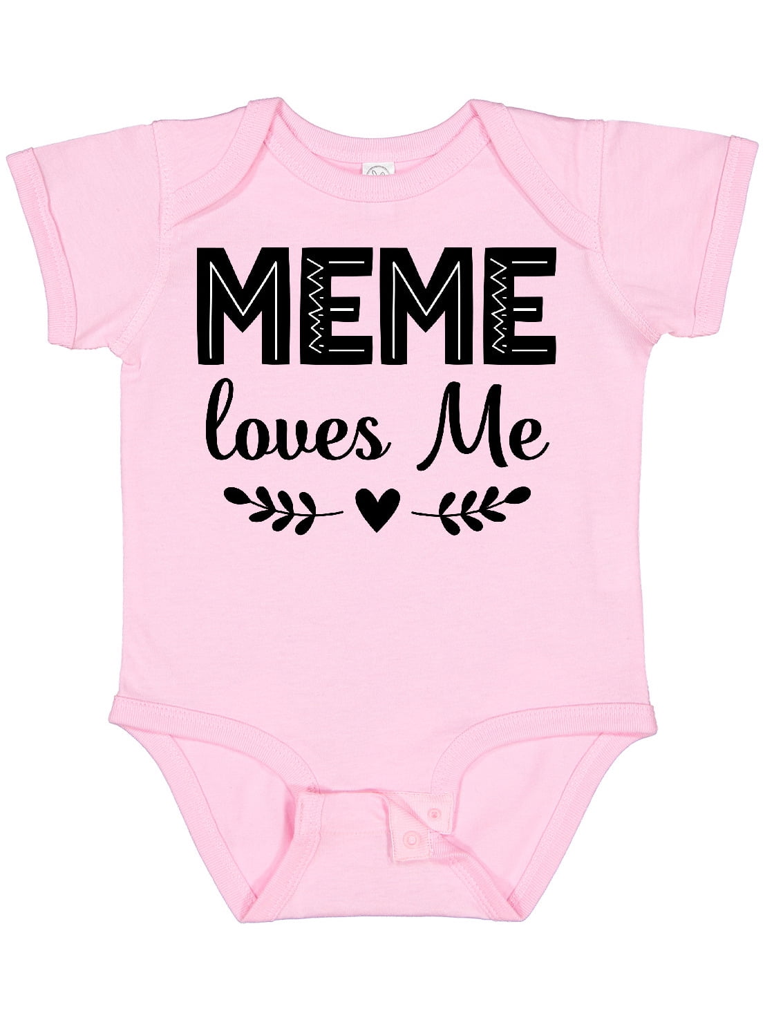 Inktastic Meme Loves Me Baby Clothes Girls Baby Bodysuit