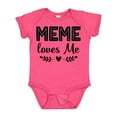 thumbnail image 1 of Inktastic Meme Loves Me Baby Clothes Girls Baby Bodysuit, 1 of 5