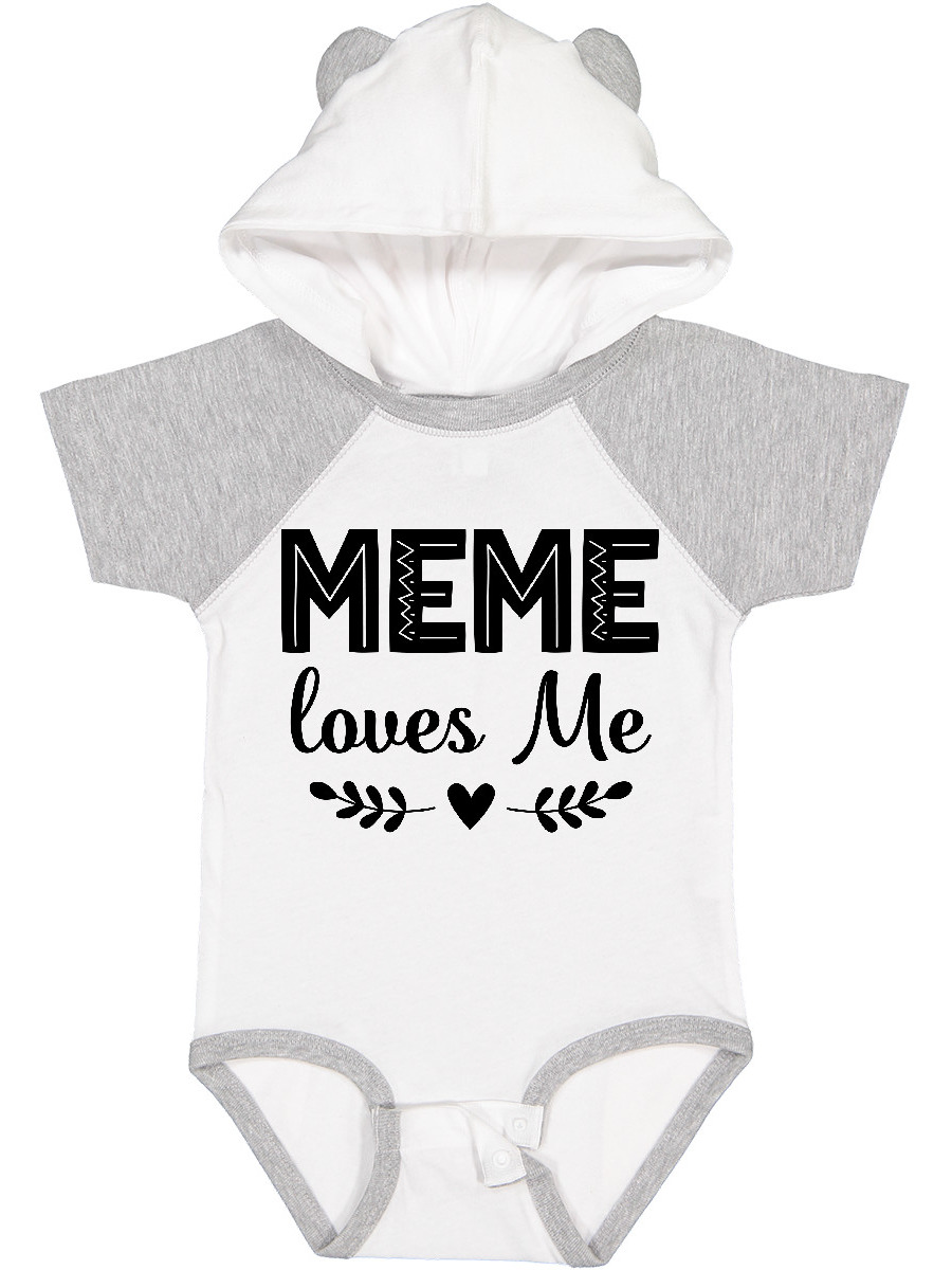 Inktastic Meme Loves Me Baby Clothes Girls Baby Bodysuit