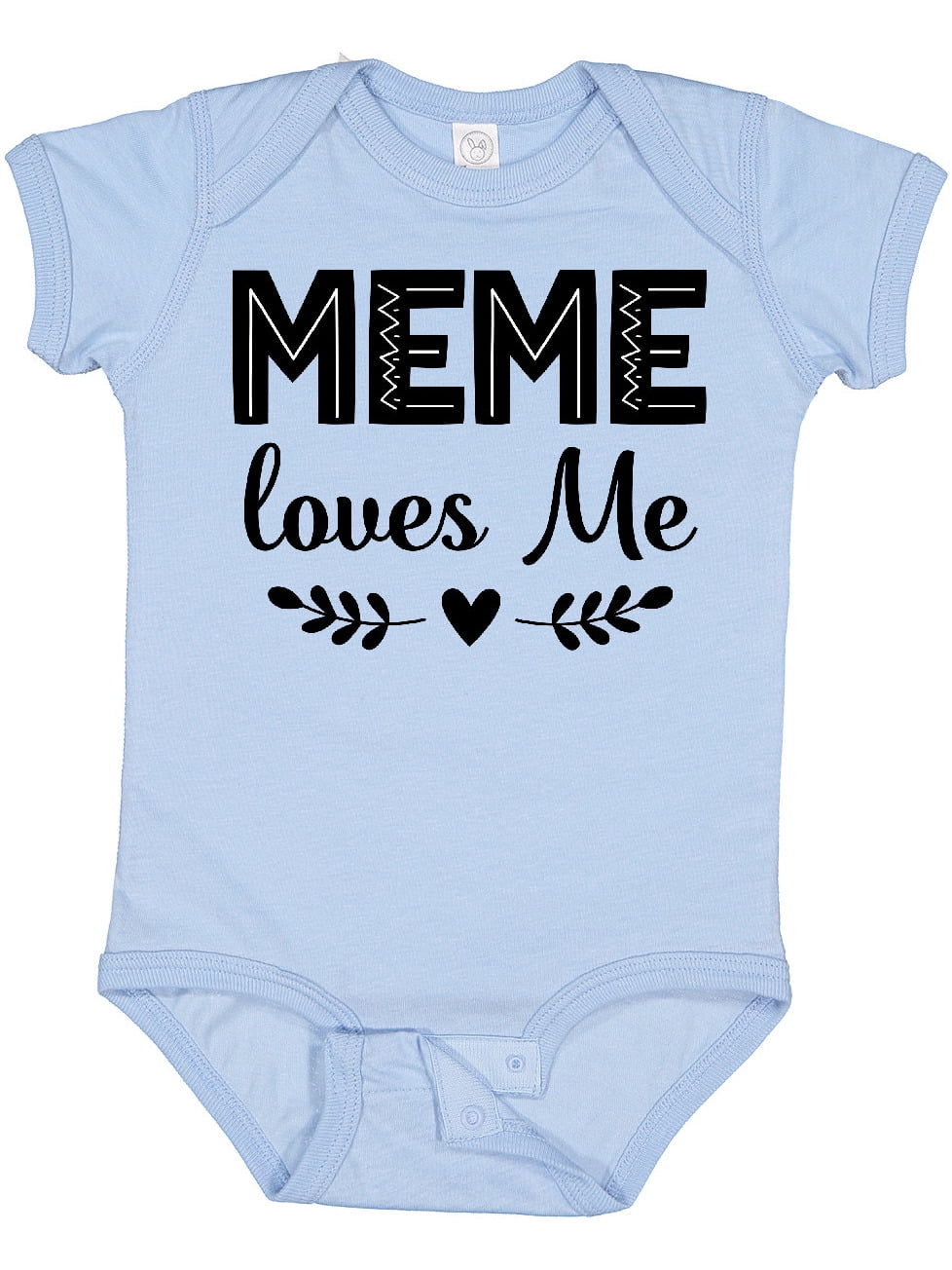 Inktastic Meme Loves Me Baby Clothes Girls Baby Bodysuit