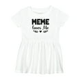 thumbnail image 1 of Inktastic Meme Loves Me Baby Clothes Girls Baby Dress, 1 of 5