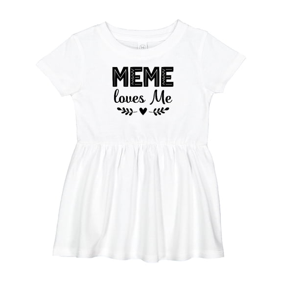 Inktastic Meme Loves Me Baby Clothes Girls Baby Dress