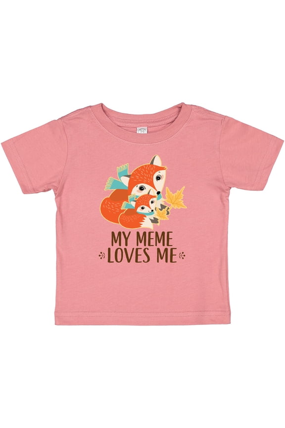 Meme Loves Me Gift Fox Boys or Girls Baby T-Shirt