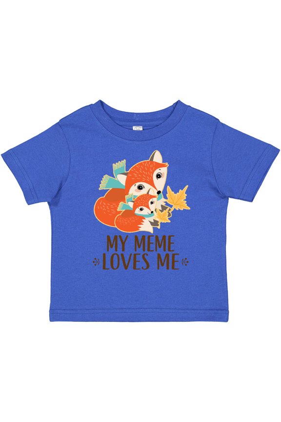 Meme Loves Me Gift Fox Boys or Girls Toddler T-Shirt