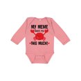 thumbnail image 1 of Inktastic Meme Loves Me Grandson Boys or Girls Long Sleeve Baby Bodysuit, 1 of 5