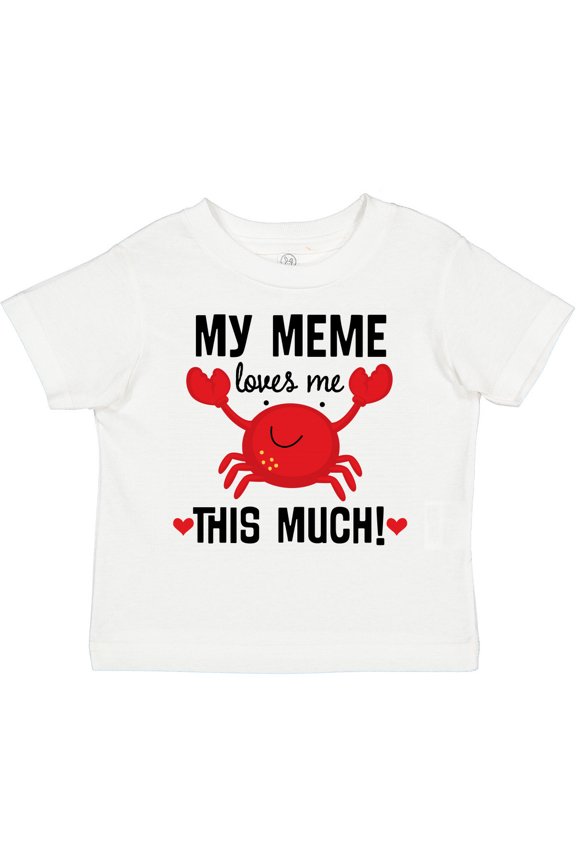 Meme Loves Me Grandson Boys or Girls Toddler T-Shirt