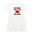 thumbnail image 1 of Inktastic Meme Loves Me Grandson Girls Toddler Dress, 1 of 5