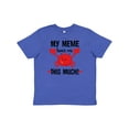 thumbnail image 1 of Inktastic Meme Loves Me Grandson Youth T-Shirt, 1 of 5
