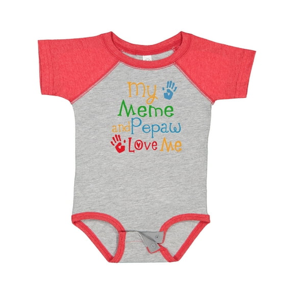 Inktastic Meme and Pepaw Love Me Boys or Girls Baby Bodysuit