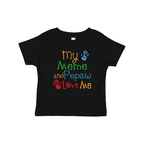 Inktastic Meme and Pepaw Love Me Boys or Girls Baby T-Shirt