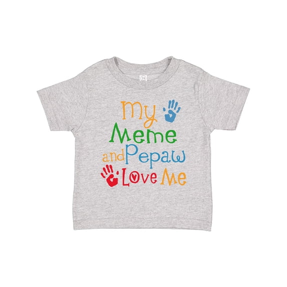 Inktastic Meme and Pepaw Love Me Boys or Girls Toddler T-Shirt