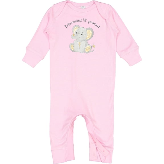 Inktastic Memere's Little Peanut Baby Romper Coveralls