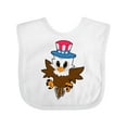 thumbnail image 1 of Inktastic Memorial Day Baby Eagle with Patriotic Hat Boys or Girls Baby Bib, 1 of 4