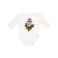 thumbnail image 1 of Inktastic Memorial Day Baby Eagle with Patriotic Hat Boys or Girls Long Sleeve Baby Bodysuit, 1 of 5