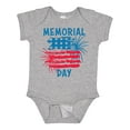 thumbnail image 1 of Inktastic Memorial Day Distressed American Flag with Fireworks Boys or Girls Baby Bodysuit, 1 of 5