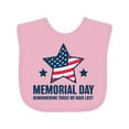 thumbnail image 1 of Inktastic Memorial Day Grunge Remembering Those We Have Lost Boys or Girls Baby Bib, 1 of 4