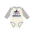 thumbnail image 1 of Inktastic Memorial Day Grunge Remembering Those We Have Lost Boys or Girls Long Sleeve Baby Bodysuit, 1 of 5