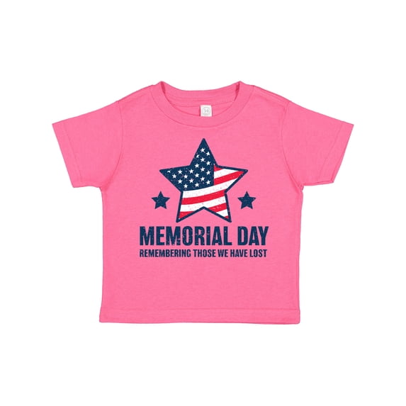 Inktastic Memorial Day Grunge Remembering Those We Have Lost Boys or Girls Toddler T-Shirt