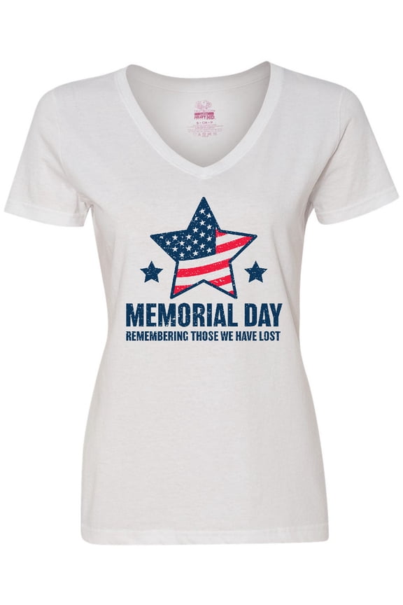 Memorial Day Grunge Remembering Those We Have Lost Women's V-Neck T-Shirt