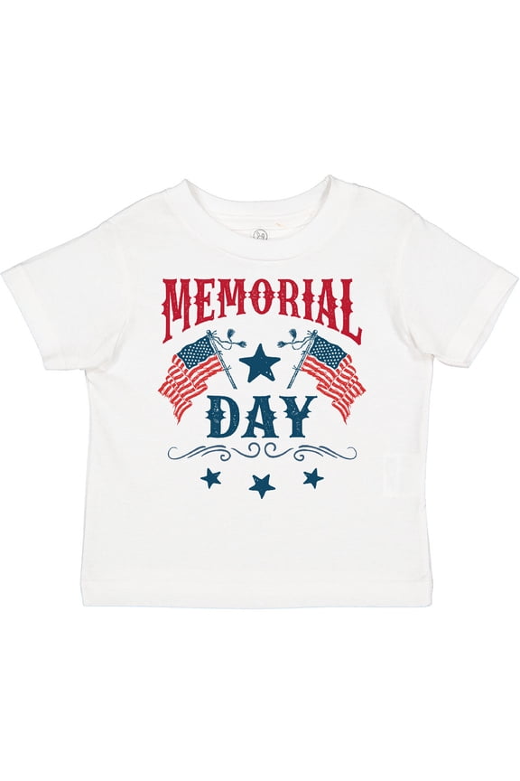 Memorial Day Holiday Patriotic Boys or Girls Toddler T-Shirt