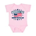 thumbnail image 1 of Inktastic Memorial Day Honor The Fallen with American Flag Boys or Girls Baby Bodysuit, 1 of 5