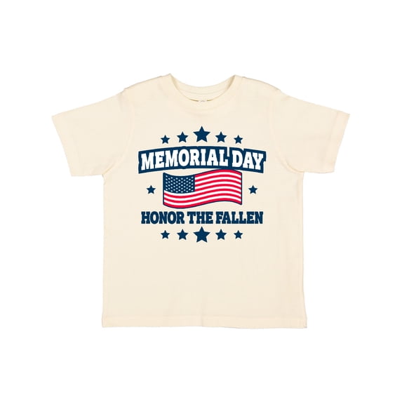 Inktastic Memorial Day Honor the Fallen with American Flag Boys or Girls Toddler T-Shirt