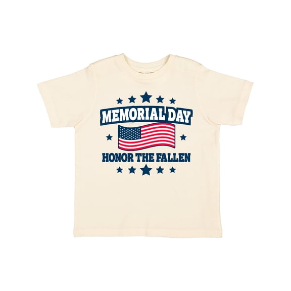 Inktastic Memorial Day Honor the Fallen with American Flag Boys or Girls Toddler T-Shirt