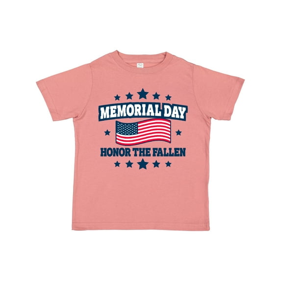 Inktastic Memorial Day Honor the Fallen with American Flag Boys or Girls Toddler T-Shirt