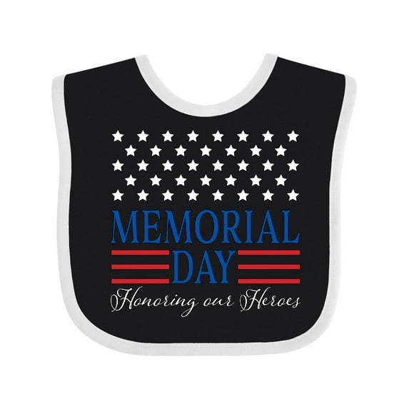 Inktastic Memorial Day Honoring Our Heroes Boys or Girls Baby Bib