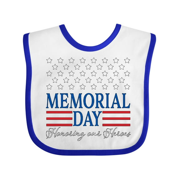 Inktastic Memorial Day Honoring Our Heroes Boys or Girls Baby Bib