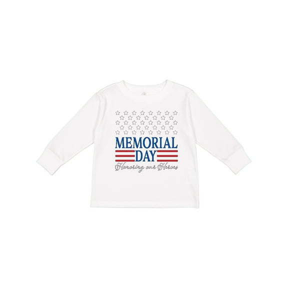 Inktastic Memorial Day- Honoring our Heroes Boys or Girls Long Sleeve Toddler T-Shirt