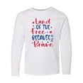 thumbnail image 1 of Inktastic Memorial Day Land of The Free Because of The Brave Long Sleeve Youth T-Shirt, 1 of 5