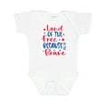 thumbnail image 1 of Inktastic Memorial Day Land of the Free Because of the Brave Boys or Girls Baby Bodysuit, 1 of 5