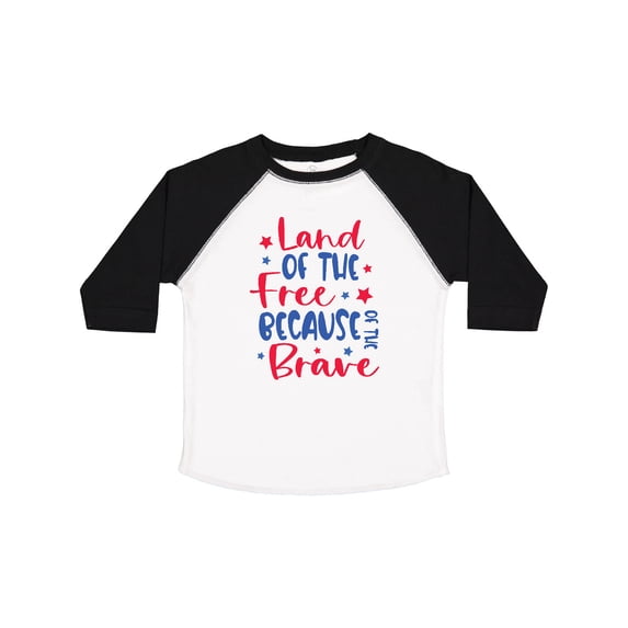 Inktastic Memorial Day Land of the Free Because of the Brave Boys or Girls Toddler T-Shirt