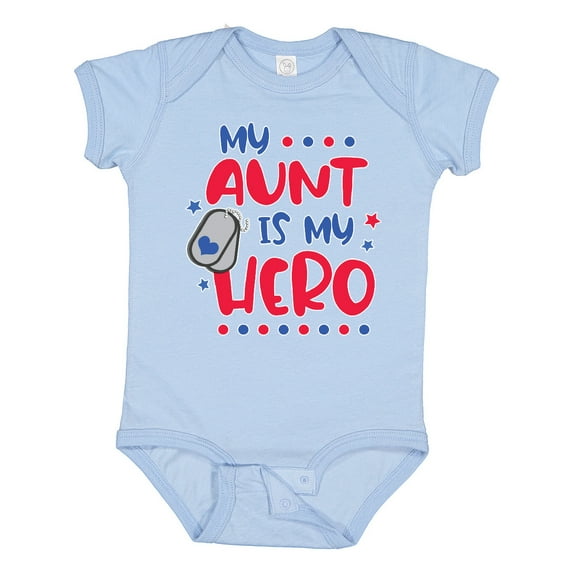 Inktastic Memorial Day My Aunt is My Hero Boys or Girls Baby Bodysuit