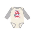 thumbnail image 1 of Inktastic Memorial Day My Step Dad is My Hero Boys or Girls Long Sleeve Baby Bodysuit, 1 of 5