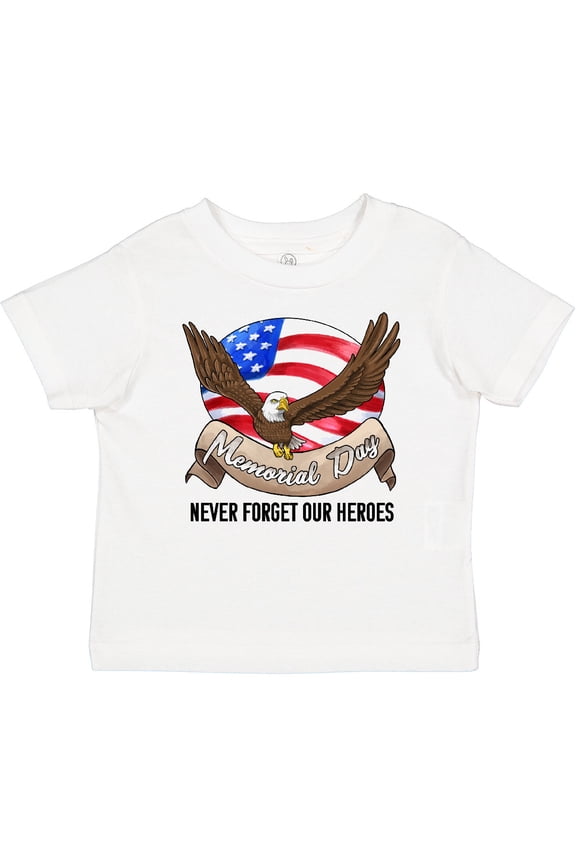 Memorial Day- Never Forget Our Heroes- Bald Eagle Boys or Girls Baby T-Shirt